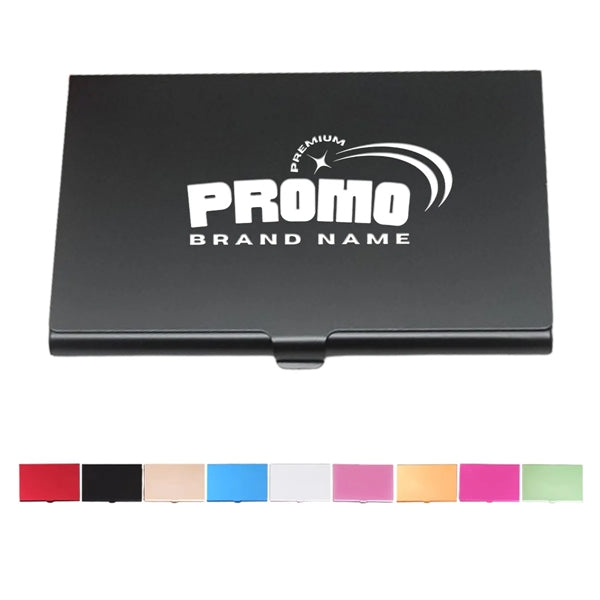 Unisex Buckle Pocket Metal Case Slim Business Card Holder