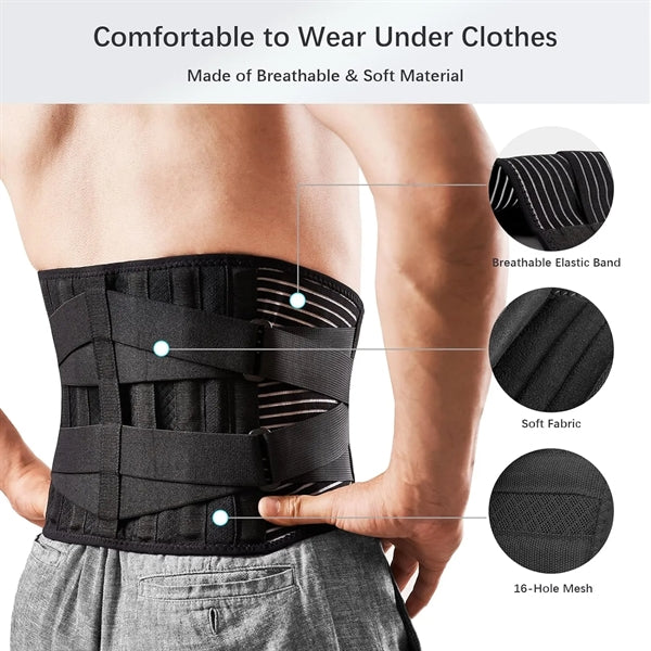 Back Braces for Pain Relief Lumbar Support Belt Size L