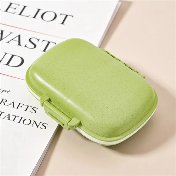Travel Essentials 8 Compartments Portable Pill Case