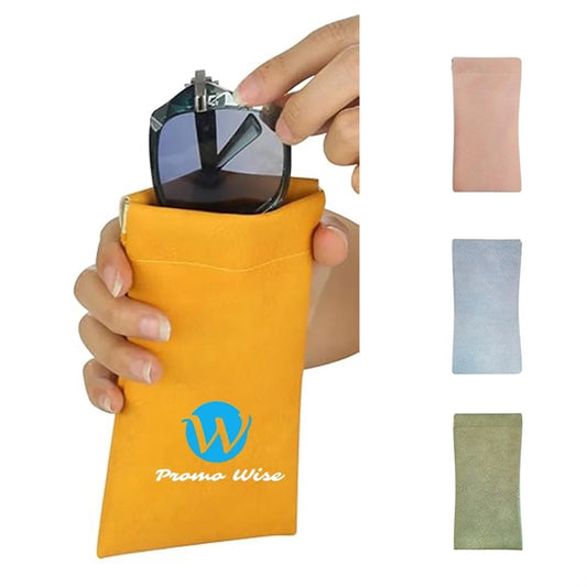 Self-Closing Portable Sunglasses Leather Case