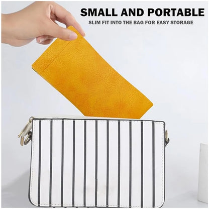 Self-Closing Portable Sunglasses Leather Case