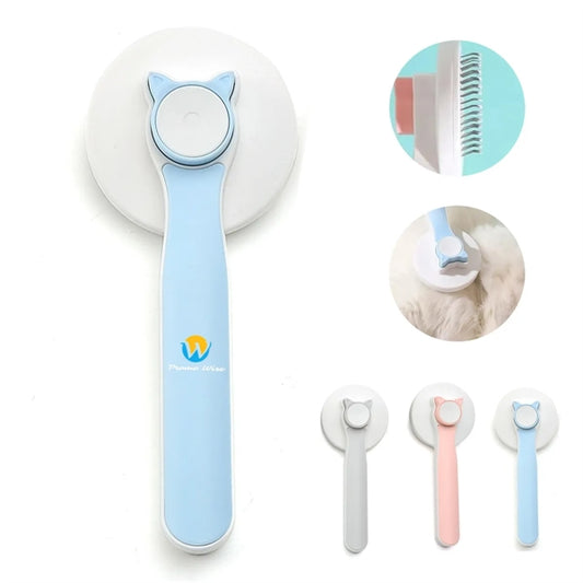 Steel Needle Round Head Hair Removal Comb For Cats And Dogs