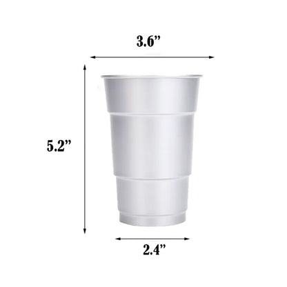 16oz Rolled Edge Aluminum Cup