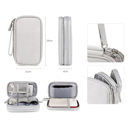 Waterproof Double Layers Travel Cable Pouch Tech Organizer
