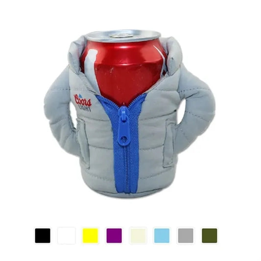 Neoprene Puffy Jacket Can Coolie (6.5cm W x 11cm H x 1cm D)