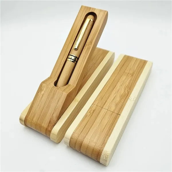 Bamboo Pencil Set with Gift Case