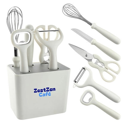 Kitchen Gadget 6 Piece Set with Storage Stand