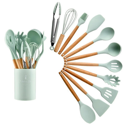 Silicone Non-Stick Kitchen Utensils 12-Piece Set