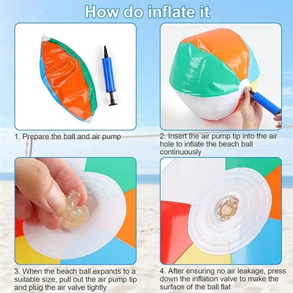 Holiday Swimming Pool Party Colored Inflatable Beach Ball