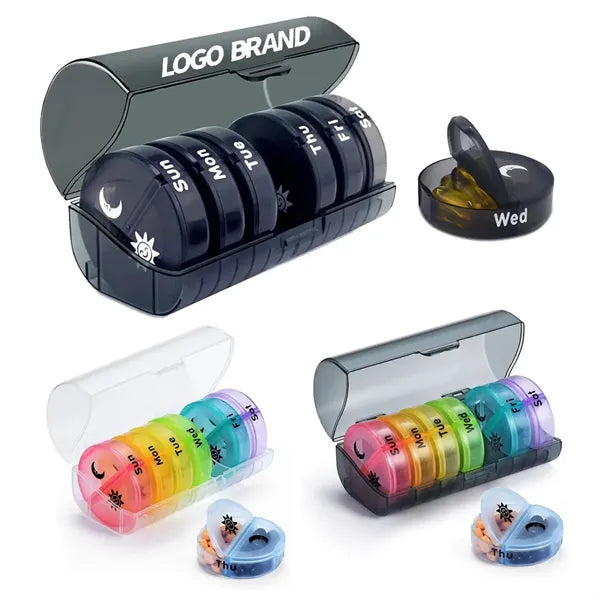 Weekly 7-Day Med Case Pill Dispenser Medicine Box