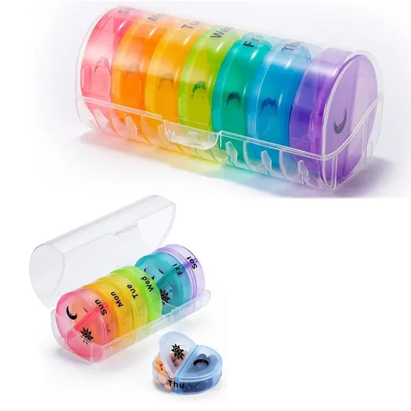 Weekly 7-Day Med Case Pill Dispenser Medicine Box