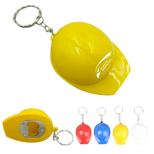 Decoration Mini Safety Hat Bottle Opener Keychain