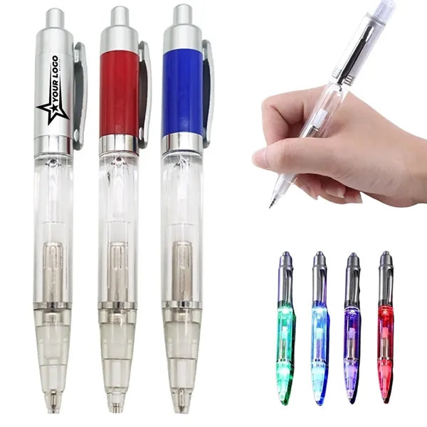 2-in-1 Lighted Tip LED Penlight Ballpoint Light-Up Pen