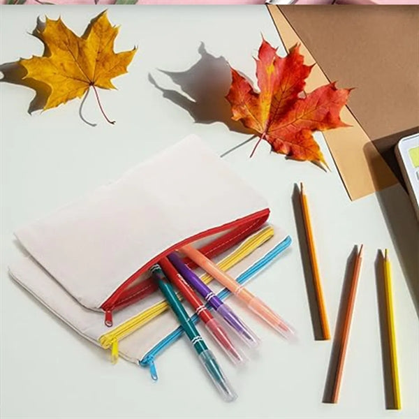 Blank DIY Craft Multipurpose Pencil Case Makeup Bag