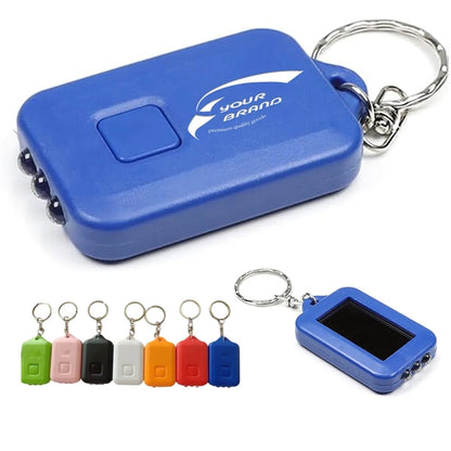 Camping Hiking Torch Solar Energy Power Mini LED Keychain