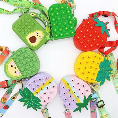Cute Cartoon Fruit Silicone Coin Purse