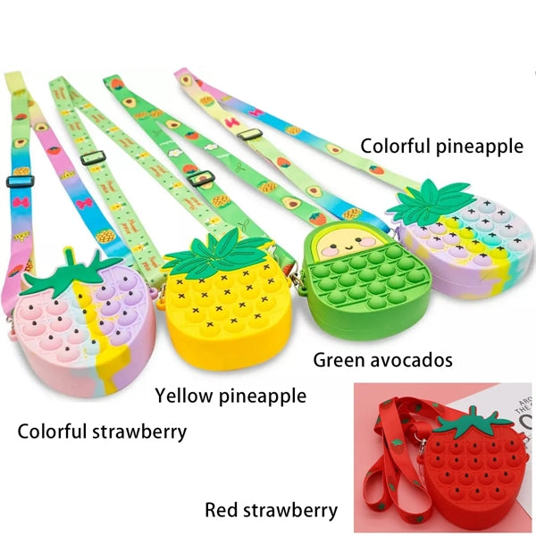 Cute Cartoon Fruit Silicone Coin Purse