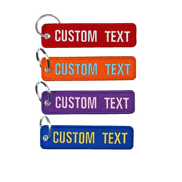 Embroidery Your Text Keychain