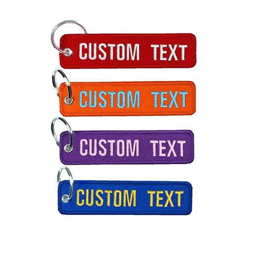 Embroidery Your Text Keychain