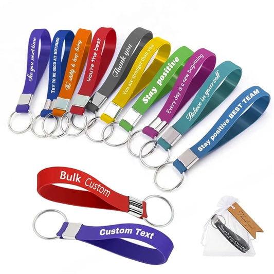 Custom Keychains Silicone Rubber Key Rings