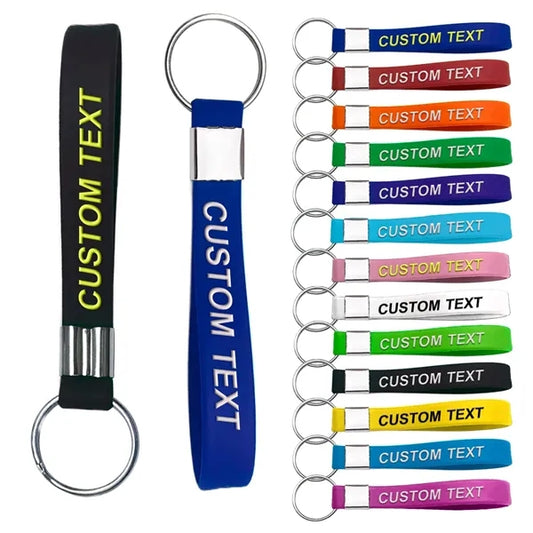 Custom Keychains Silicone Personalized Keyrings