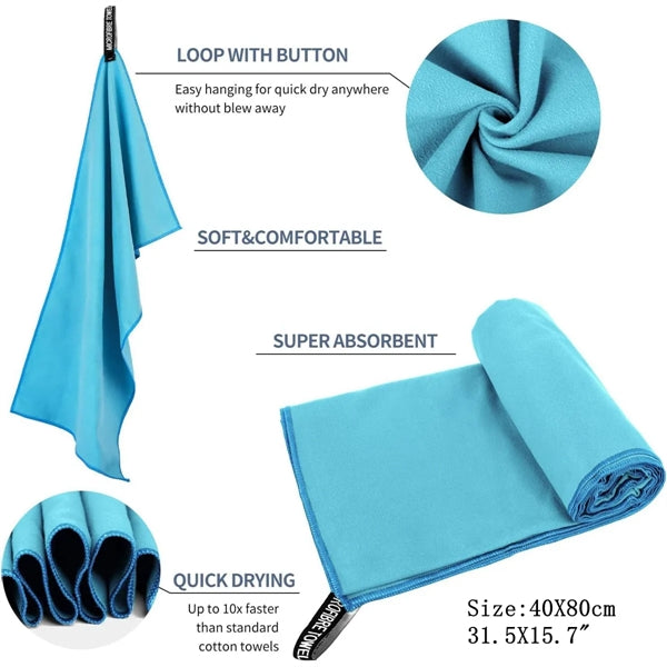Microfiber Quick Dry Ultra Absorbent Sports Towel
