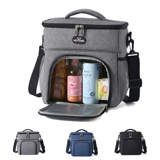 Double Layer Insulated Lunch Cooler Bag