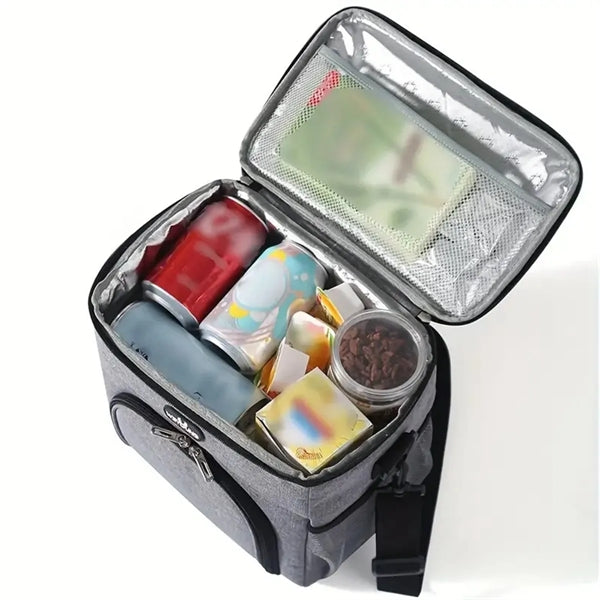 Double Layer Insulated Lunch Cooler Bag
