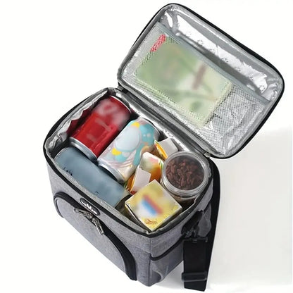 Double Layer Insulated Lunch Cooler Bag