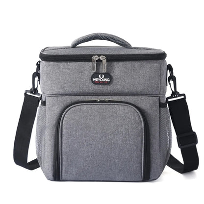 Double Layer Insulated Lunch Cooler Bag