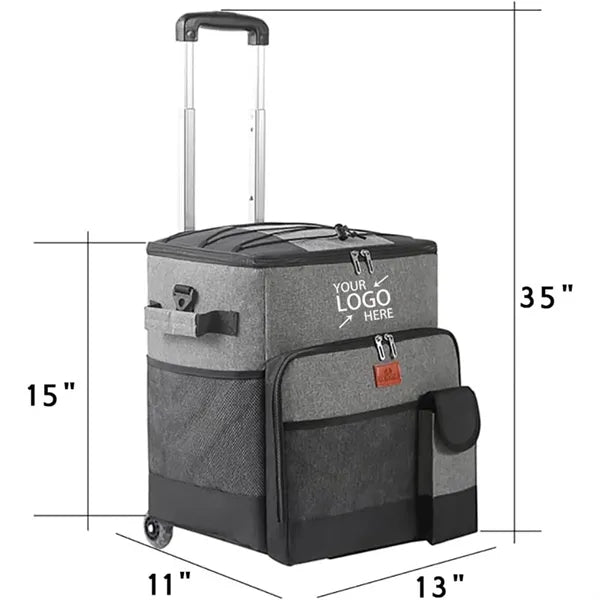 Personal Large Insulated Cooler Trolley Folding Shopping Car
