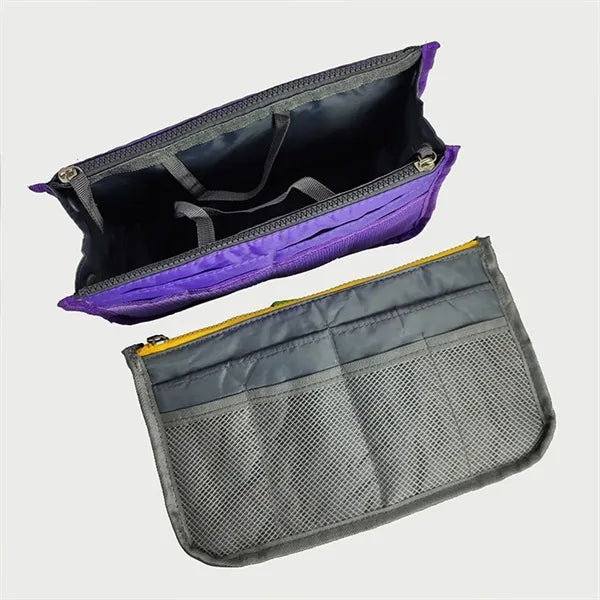 Multi Pocket Insert Organizer Bag With Handles
