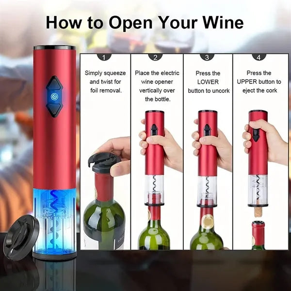 Electric Wine Bottle Openers Set