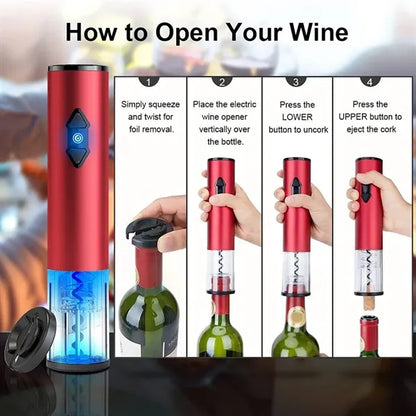 Electric Wine Bottle Openers Set