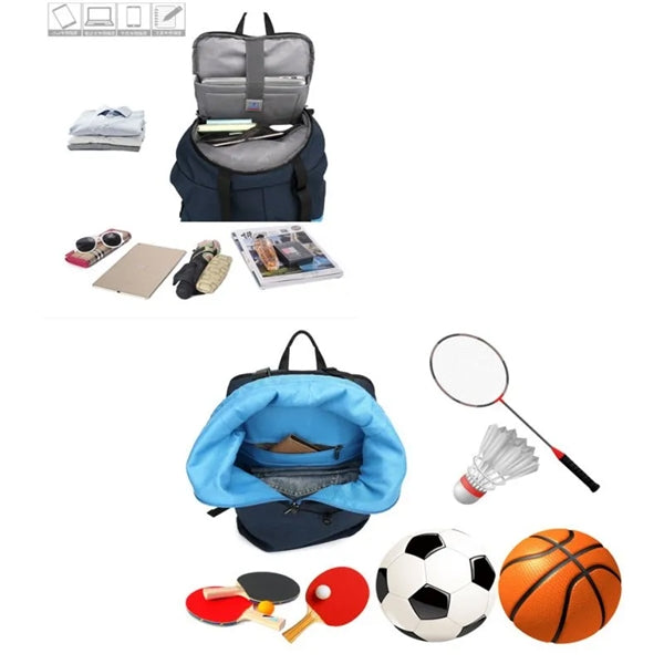 Tennis Racket Backpack with USB Port and Reflective Strip
