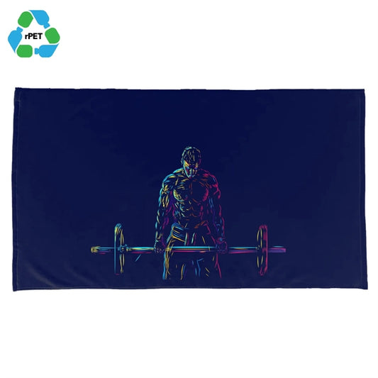 Eco-friendly rPET Sublimated Microfiber Velour Gym Towel