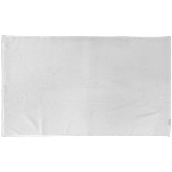 24" x 42" White Performance Flat Hem Fitness Towel