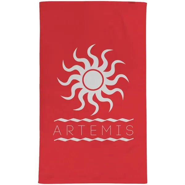 24" x 42" Terry Velour Dobby Hem Fitness Towel