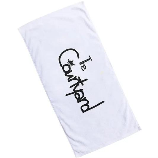 60" x 30" White Coastal Beach Towel