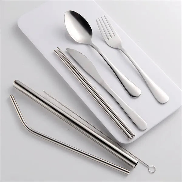 7-Piece Travel Camping Cutlery Set