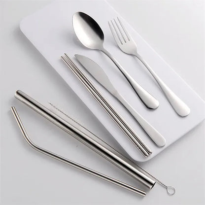 7-Piece Travel Camping Cutlery Set