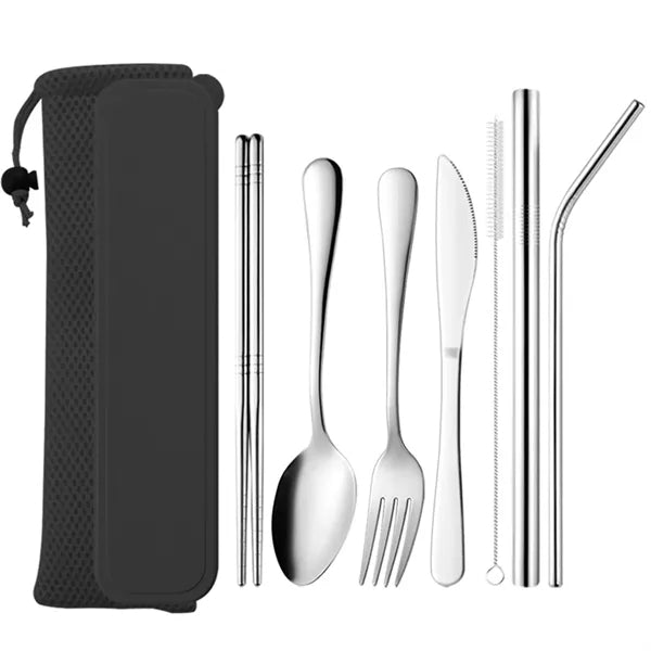 7-Piece Travel Camping Cutlery Set