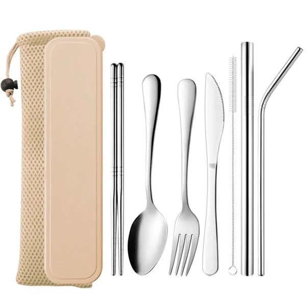 7-Piece Travel Camping Cutlery Set