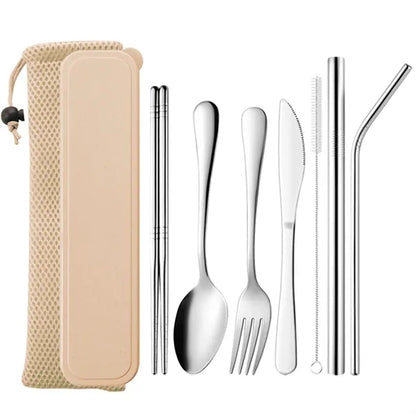 7-Piece Travel Camping Cutlery Set