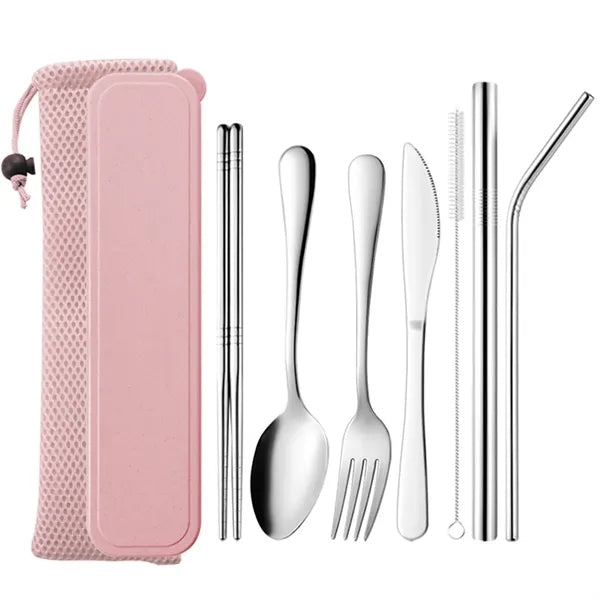 7-Piece Travel Camping Cutlery Set