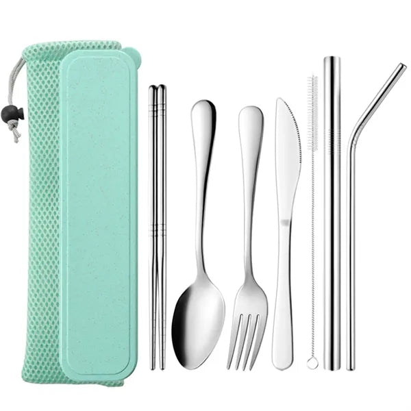 7-Piece Travel Camping Cutlery Set