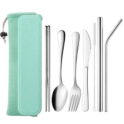 7-Piece Travel Camping Cutlery Set