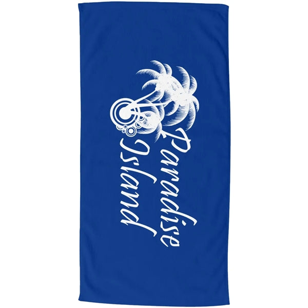 70" x 35" Beach Terry Velour Towel Dobby Hem