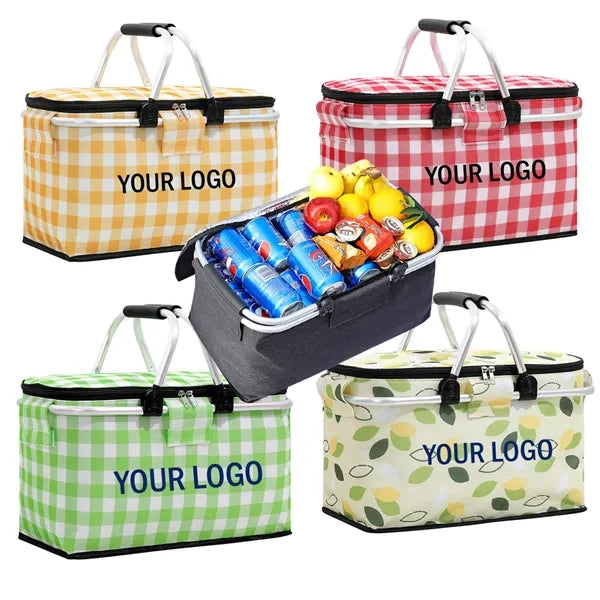 Collapsible Shopping Grocery Bag Picnic Basket