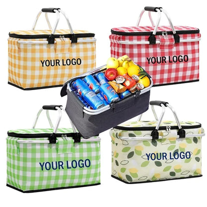 Collapsible Shopping Grocery Bag Picnic Basket